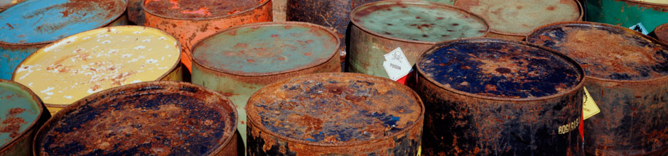 toxic waste in barrels